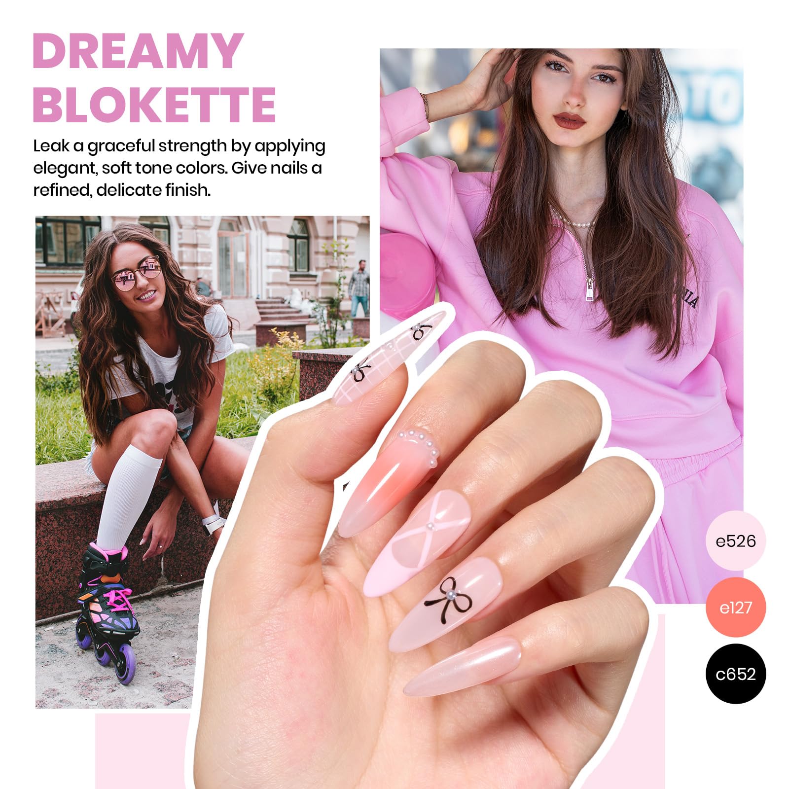 Beetles Gel Nail Polish Kit with Uv Light - 37Pcs 25 Colors Pink Red Blue Purple Green Gel Polish Starter Kit Energetic Moves for Beginners with Everything Nails Manicure Tools Gifts for Women Girls